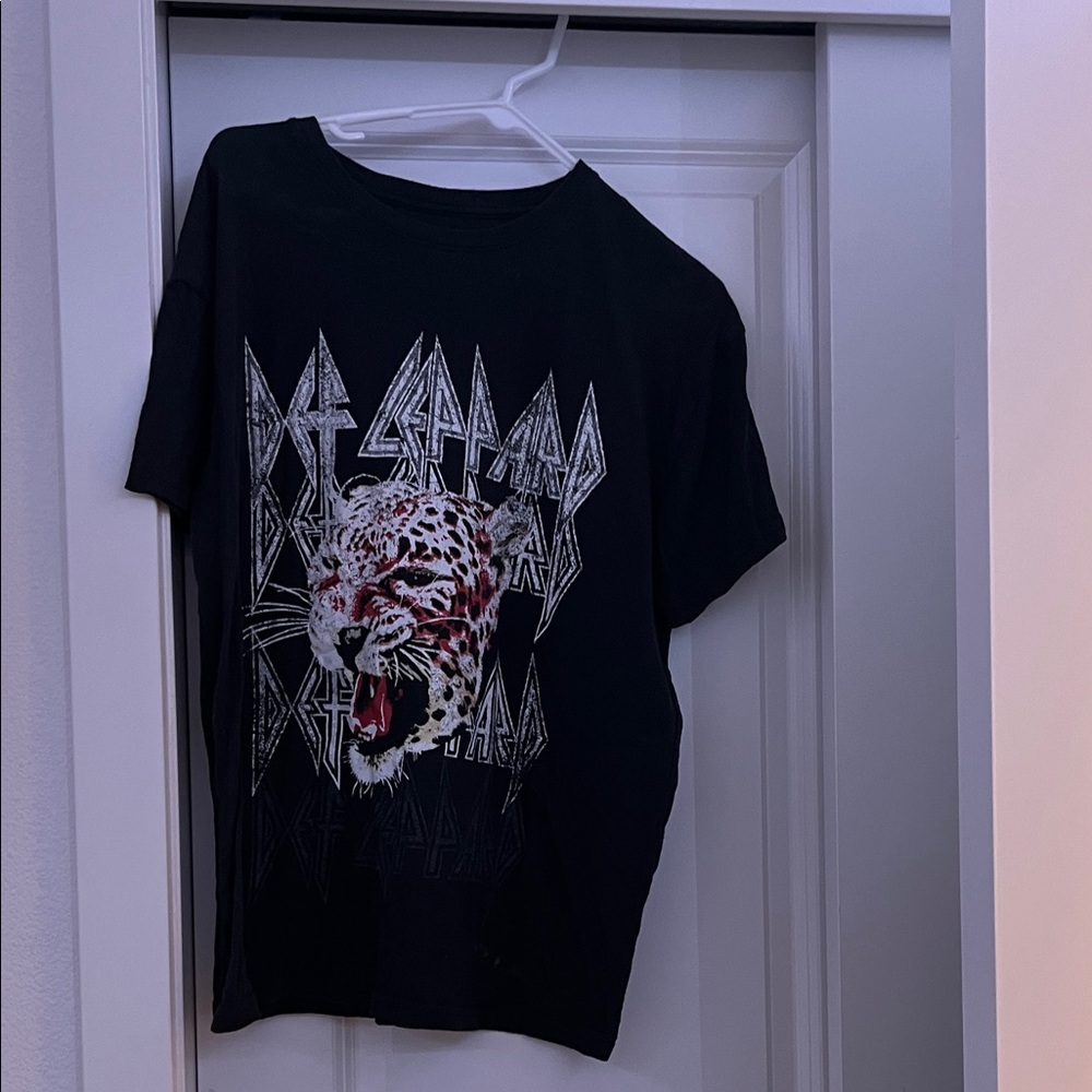 Target Black Leopard Graphic Tee
